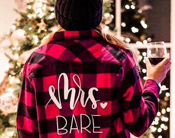 etsy bridesmaid flannels
