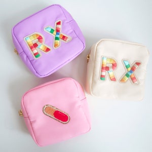 Hangover Kit, Medicine Pouch, RX Pouch, Bridesmaid Gifts, Personalized Gift, Bridesmaid proposal Gift, Makeup Bag, Christmas gift