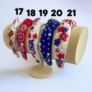 4th of july paper head bands