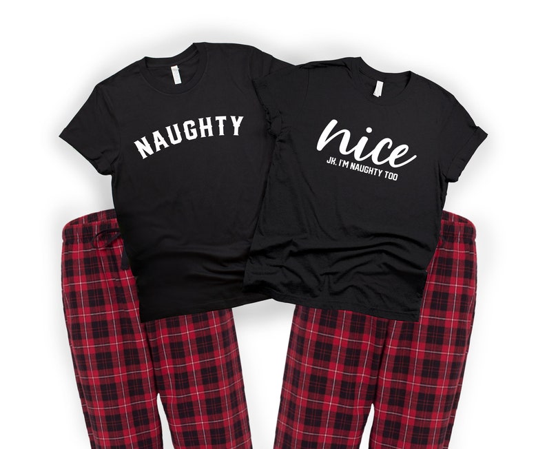 Naughty and Nice Shirts Ugly Christmas Sweater Couple | Etsy