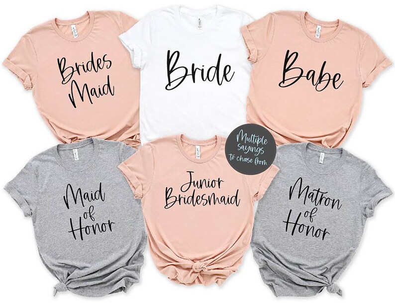 Will you be my bridesmaid Bridal Party Gift Bridesmaid Gifts Bridesmaid proposal Maid of Honor Bridal Party Shirt Bridesmaid Shirt