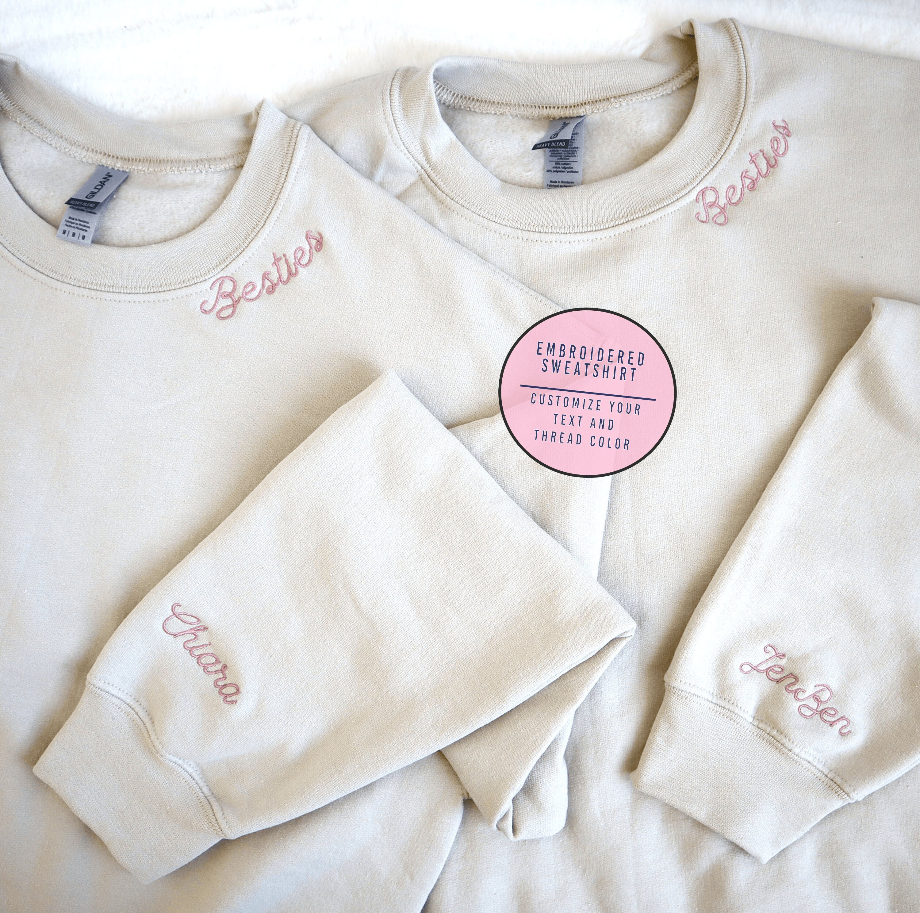 custom sweatshirts embroidered