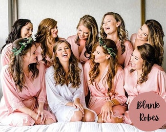 Bridesmaid Robes, Children Robes, Beautiful Robes, Bulk Robes, Satin Robe, Bride Robe, Bridal Party Robes, Robes, Black Robes for Wedding