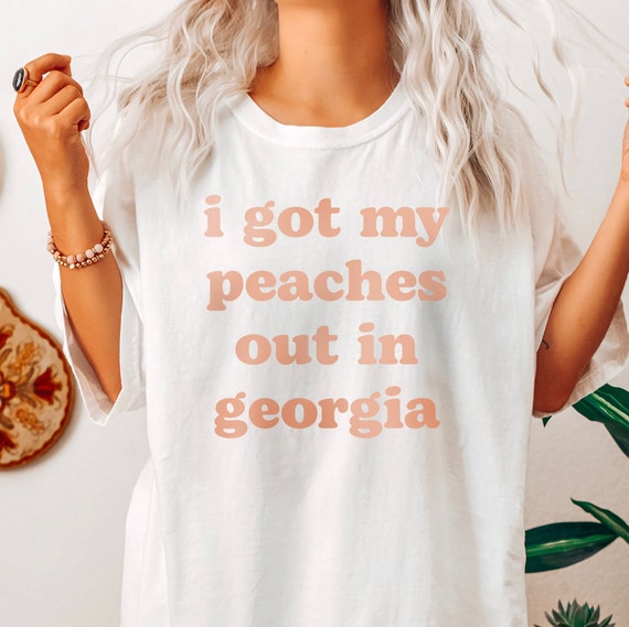 I got my peaches out in Shirt Peachy T Etsy Nederland