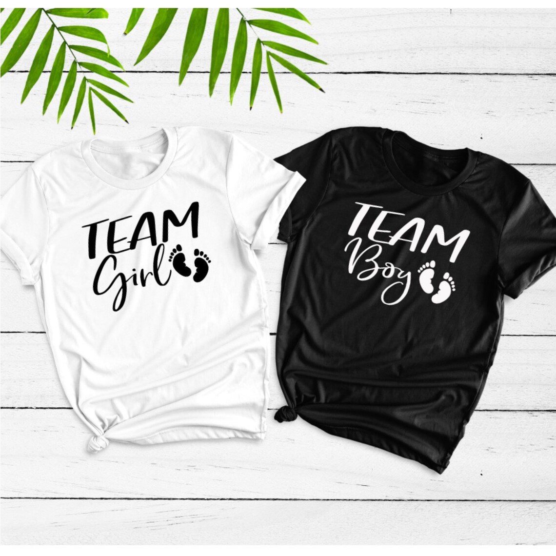 Team Boy Team Girl Gender Reveal Shirt Mommy and Daddy Etsy
