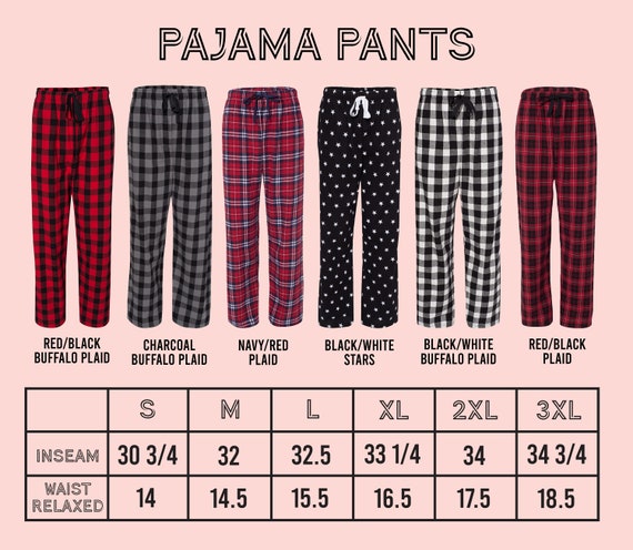 Flannel Pajama Pants Quick Ship Flannel PJ Pants Trendy Pajama