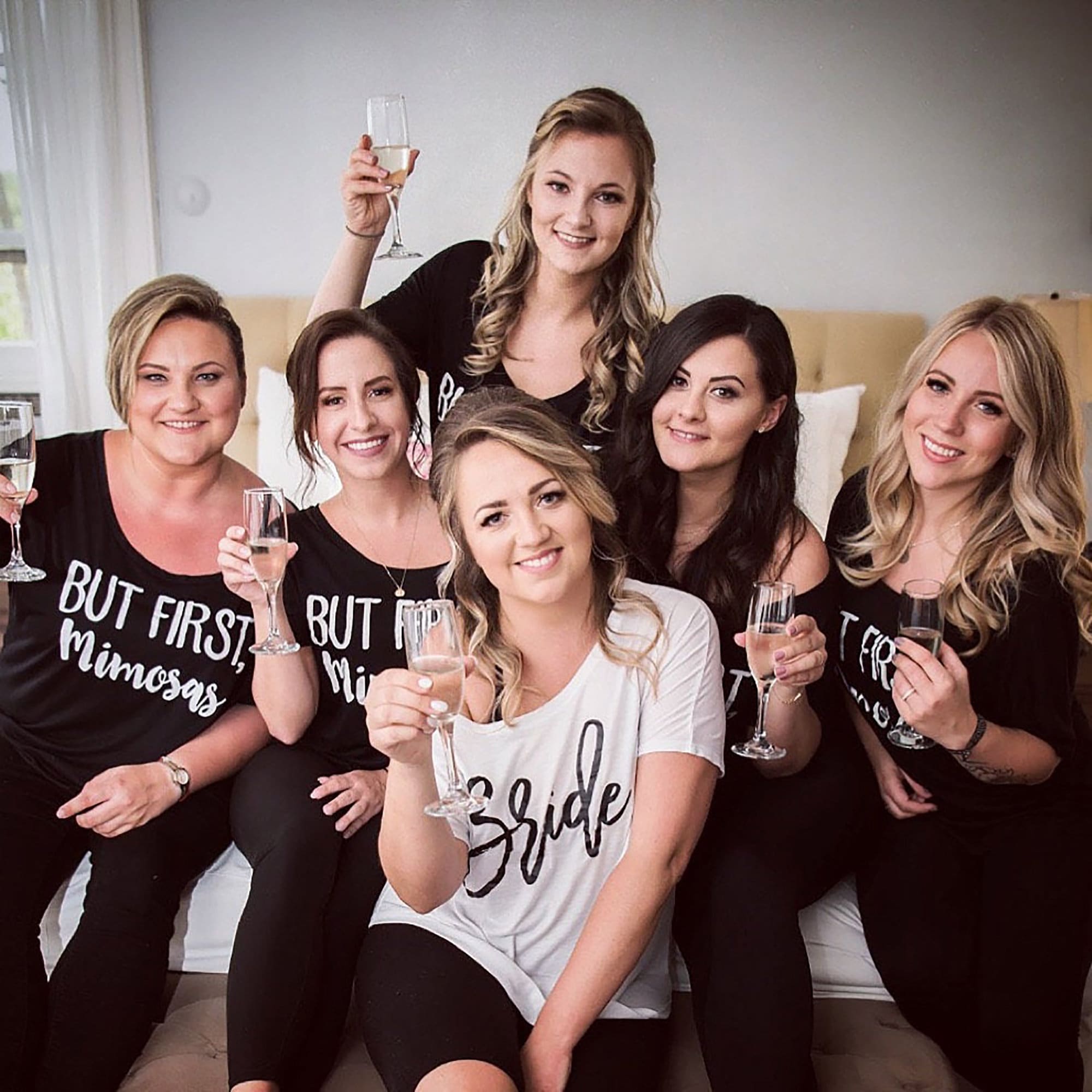 bridal party getting ready shirts