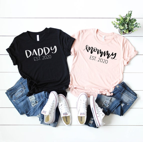Mommy and Daddy Shirt Set Mom and Dad Shirts Mom Shirt Dad | Etsy