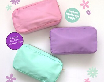 Nylon Bag for Chenille Letter Patches DIY Dupe Cosmetic Bag Make Up Bag Nylon Bag Bride Bag Travel Toiletry bag Bachelorette Gift for Her