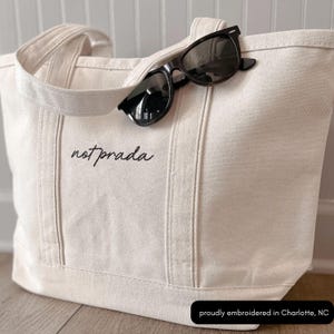 Custom Embroidered Tote Bag, Personalized Gift, Bachelorette Party Bags, Teacher, Mom, Embroidery, Needlepoint, Mahjong