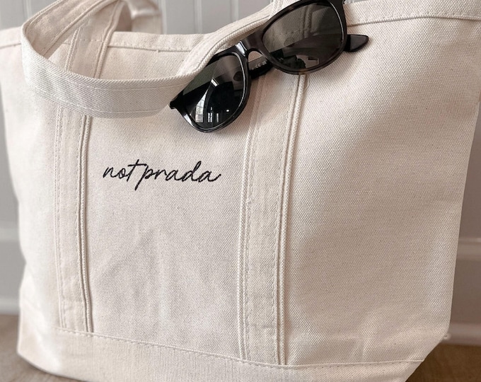 Custom Embroidered Tote Bag, Personalized Gift, Bachelorette Party Bags, Teacher, Mom, Embroidery, Needlepoint, Mahjong