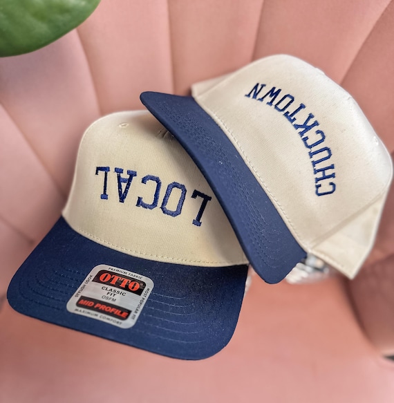 Custom Embroidered Two Tone Trucker Hat: Personalized Script 