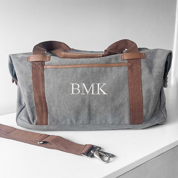 Duffel Bag Custom, Personalized Weekender Bag, Groomsmen Gifts, Monogram Duffle Bag, Groomsmen Bags, Gifts for Him, Fathers Day Gift