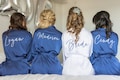Bridesmaid Robes, Getting Ready Outfits, Bridal Party Robes, Wedding Robes, Bridal Shower Robes, Embroidered, Silk Robes, Bridal Robes