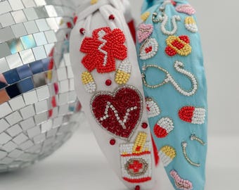 Nurse Headband: Beaded Healthcare Accessories