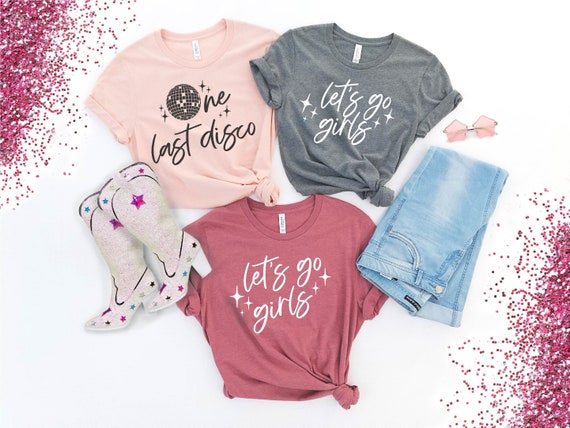 Lets Go Girls Nash Bash Bachelorette Shirts Disco Bride Etsy 日本