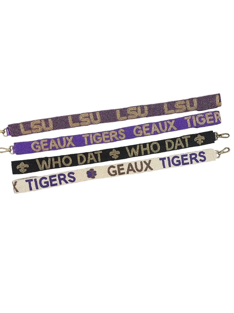 Stadium Bag Strap, Gameday Bag Strap, Beaded Bag Strap, Graduation Gift, Graduation, Gameday Bag Strap Beaded Game Day Bag Strap, Game Day image 8