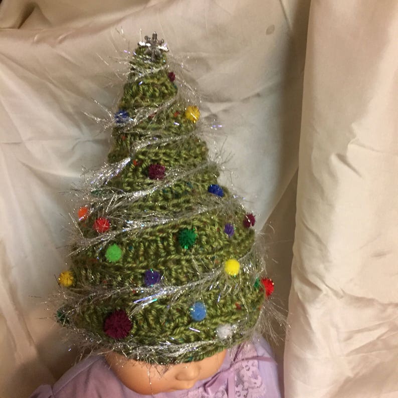 Christmas Tree Hat Crochet Baby Hat Soft Hat Infant Cap Etsy