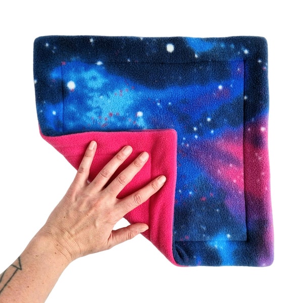 Fleece Pee Potty Pad for Guinea Pigs, Hedgehogs and Small Pets | Galaxy Space Print