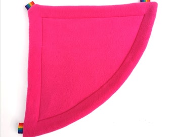 CUSTOM COLOURS Fleece Corner Hammock with Absorbent Core for Guinea Pigs and Other Small Pets