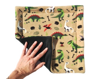 Fleece Pee Potty Pad for Guinea Pigs, Hedgehogs and Small Pets | Dinosaurs Print