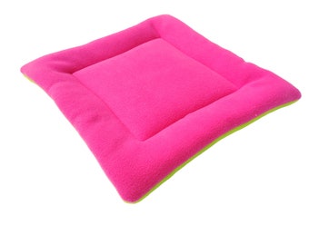 CUSTOM COLOURS Large Padded Fleece Sleeping Mat for Guinea Pigs, Hedgehogs and Small Pets