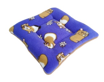 Padded Fleece Sleeping Mat for Guinea Pigs, Hedgehogs and Small Pets | Guinea Pigs Print