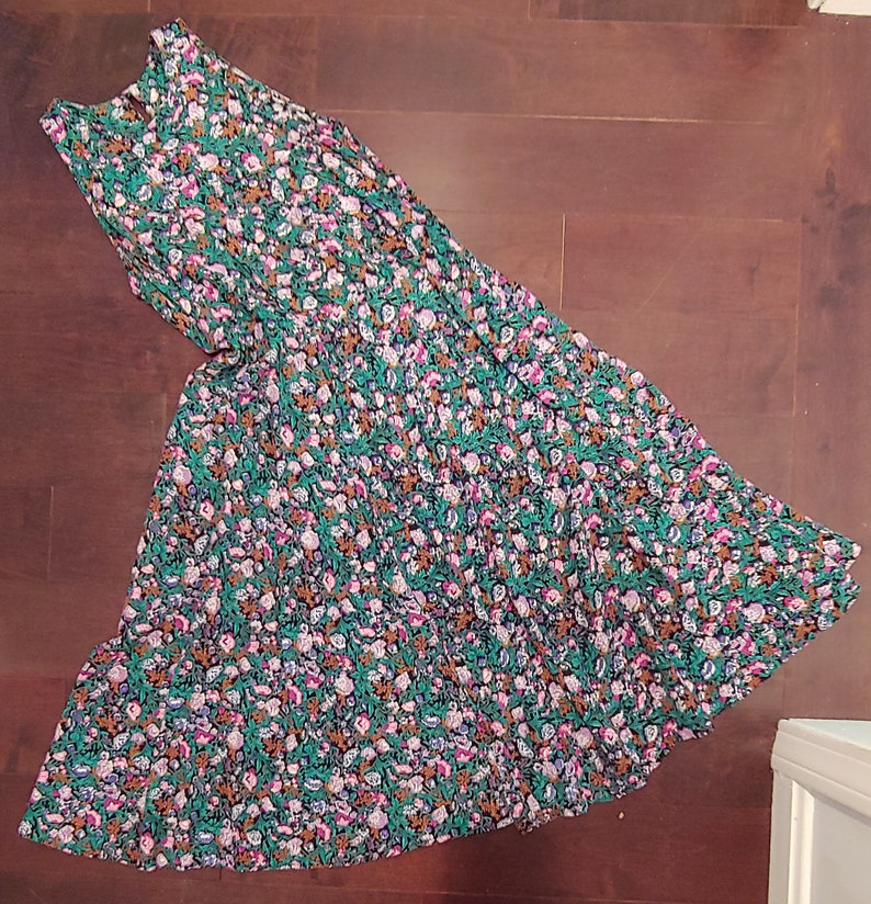 E.D Michaels Vintage Floral Maxi Dress