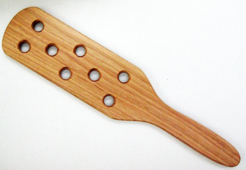 Hickory With Holes Wood Spanking Paddle Handmade by Walt Etsy