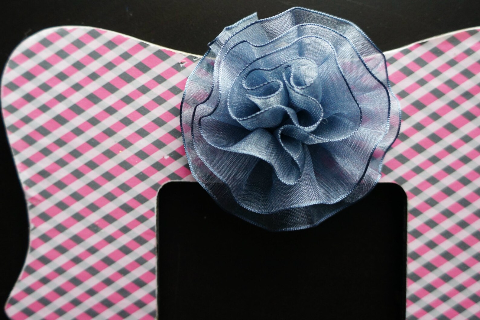 Plaid Frame Pink Picture Frame Plaid Home Decor Baby Shower Etsy