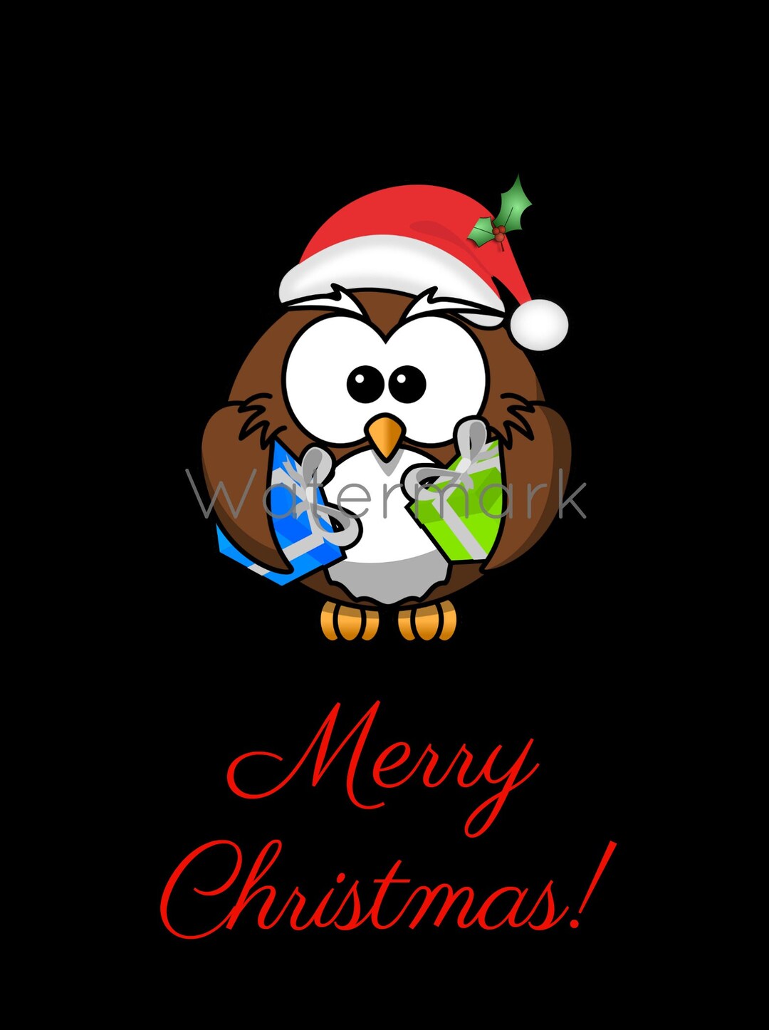 Printable Christmas Card Merry Christmas Card Instant - Etsy