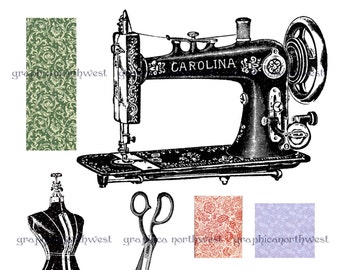 Instant download high resolution digital  Sewing
