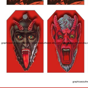 Digital file for instant download KRAMPUS tags