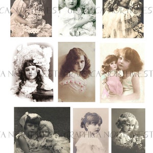 Instant download  high resolution  -  Digital Collage Innocence