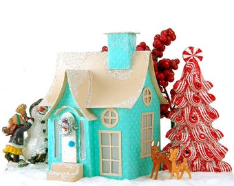 Quinn - Miniature Christmas Village Cottage - PDF Pattern