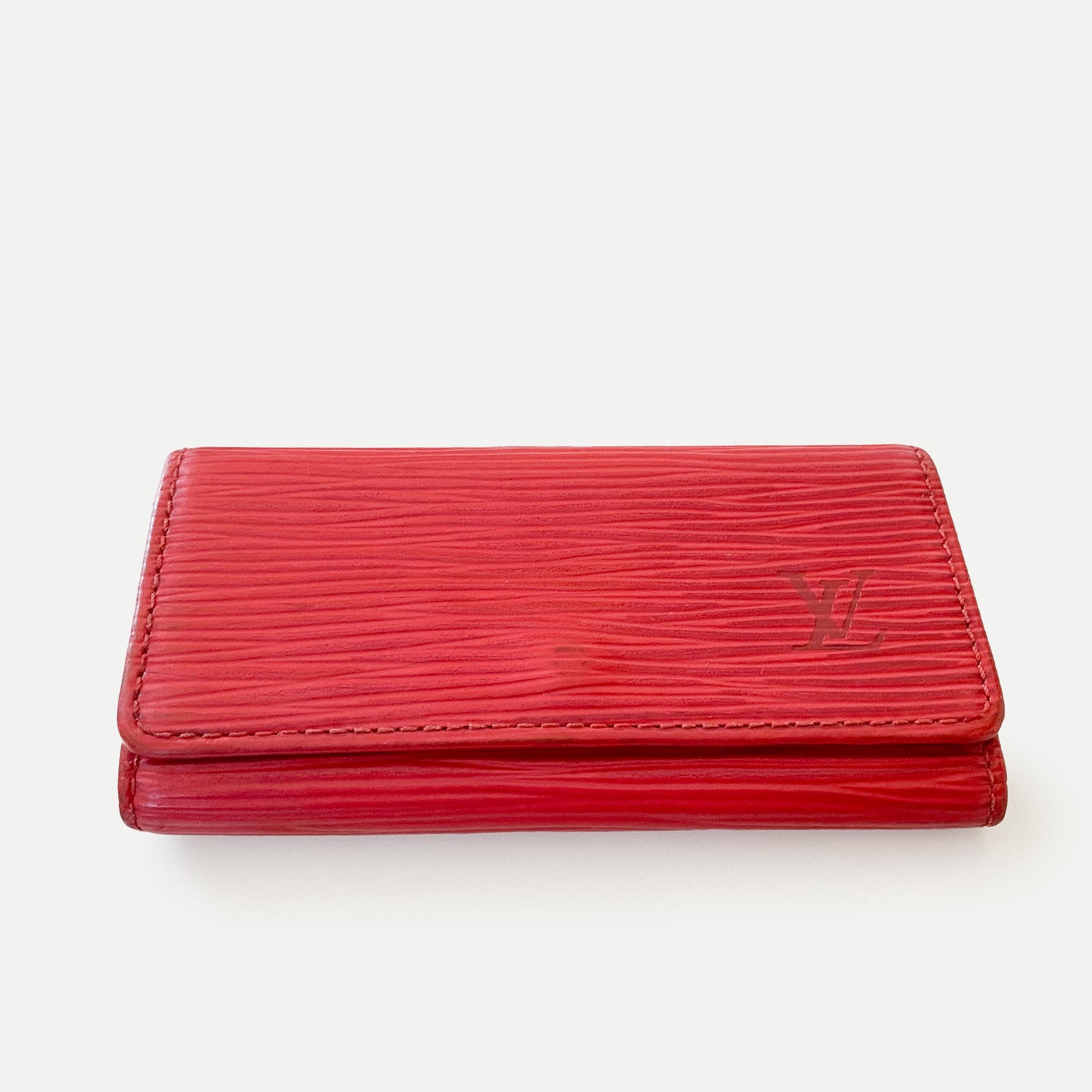 Louis Vuitton Red EPI Leather Key Pouch