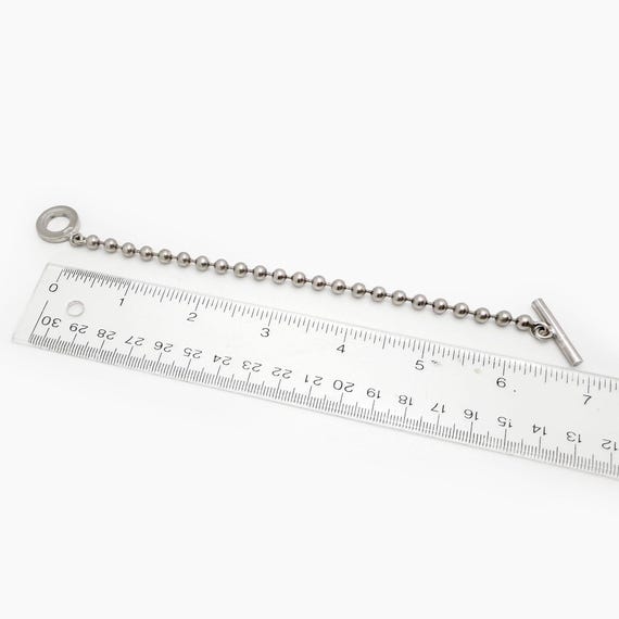 Authentic GUCCI Silver Ball Chain Toggle Clasp Br… - image 6