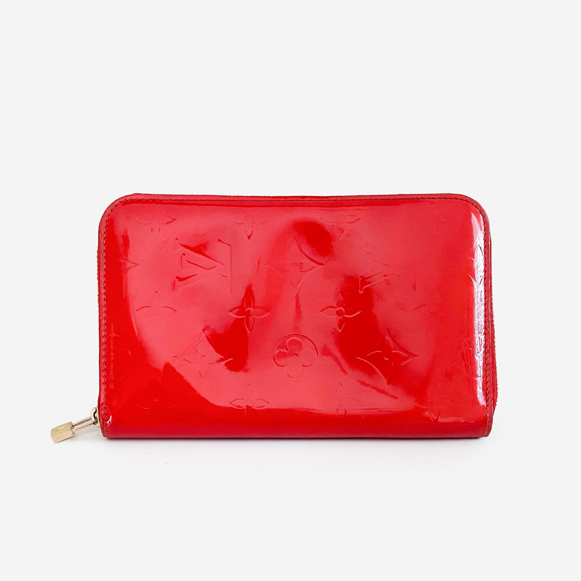 Louis Vuitton Louis Vuitton Red Vernis Leather Butterfly Hair Pin