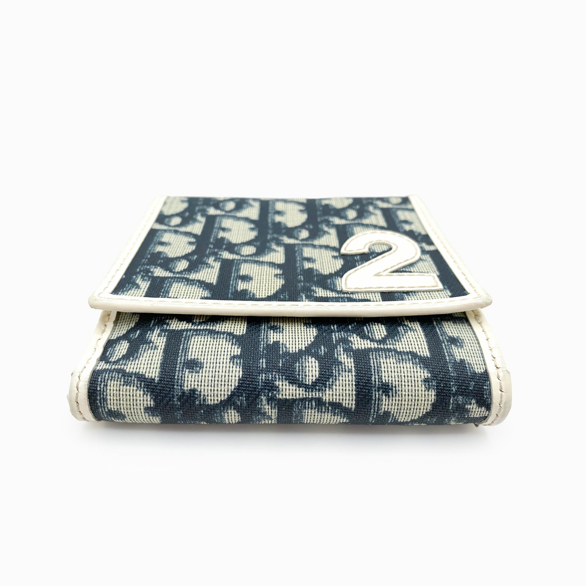 Authentic Christian Dior Trotter Oblique Diorissimo Small Wallet