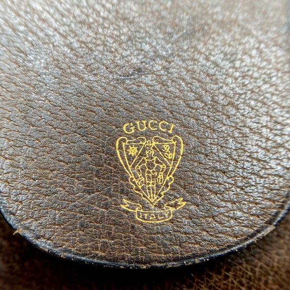 Authentic GUCCI GG Supreme Canvas Pigskin Leather… - image 9
