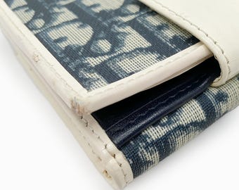 Authentic Christian Dior Trotter Oblique Diorissimo Small Wallet