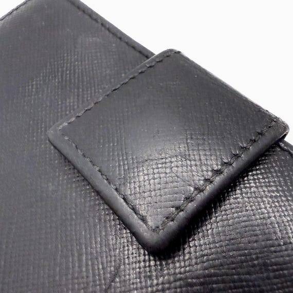 Authentic PRADA Triangle Logo Black Saffiano Comp… - image 11