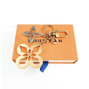 Authentic Louis Vuitton MM Empty Paper Bag Blue Handles Orange Retail Bag  NEW 