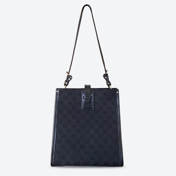 Authentic GUCCI GG Monogram Canvas Back Tote Shou… - image 1