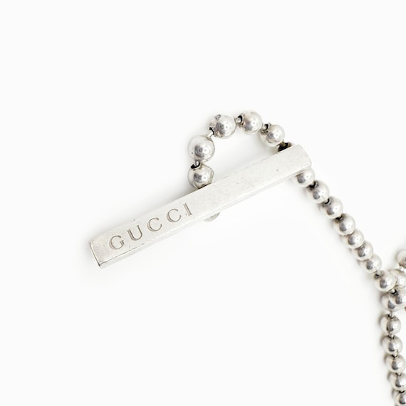 Authentic GUCCI Silver 925 Interlocking G Toggle … - image 8