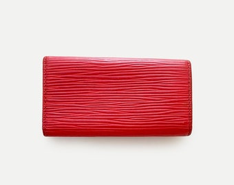 Louis Vuitton 4 Key Chain Holder Red Epi Leather Wallet SLG