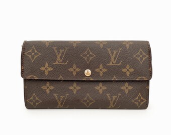 Authentic LOUIS VUITTON Sarah Monogram Canvas Long Wallet