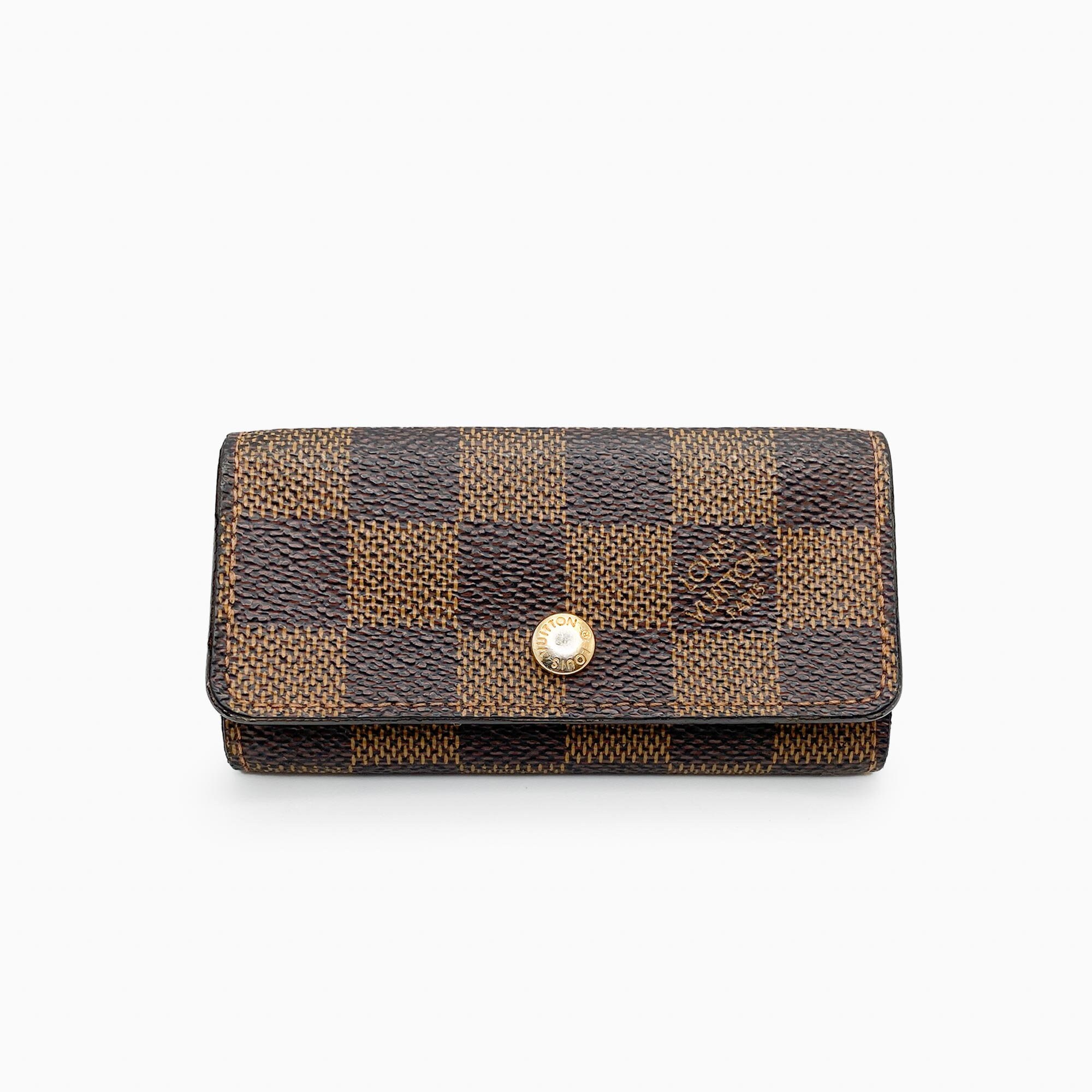 Louis Vuitton Damier Ebene 6 Key Holder Brown