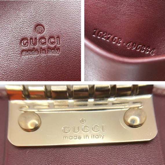 Authentic GUCCI Interlocking G Logo Key Case, Lea… - image 7