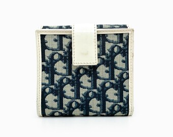 Authentic Christian Dior Trotter Oblique Diorissimo Small Wallet